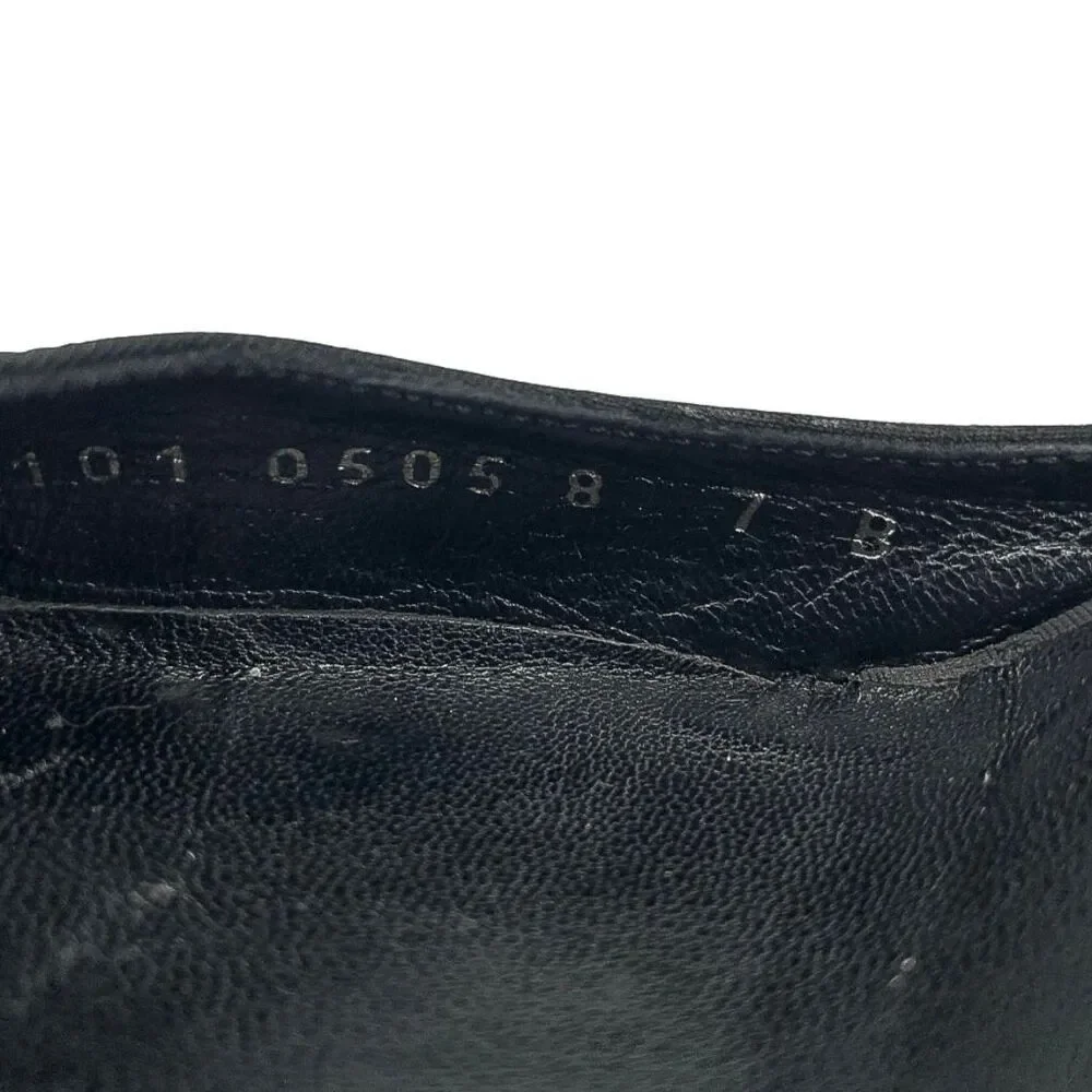 Gucci Microguccissima Black Nylon Heels D'Orsay Interlocking GG Logo Pumps US 7